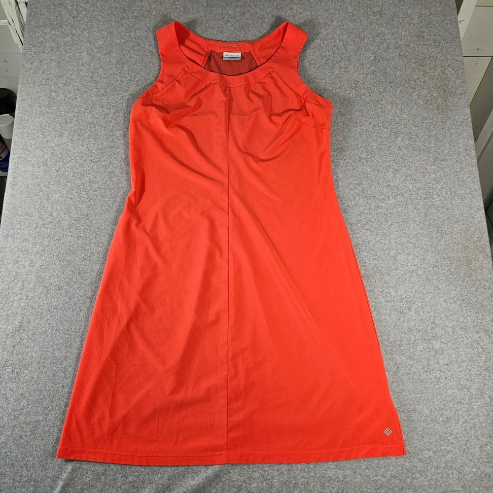 Columbia Dress Womens M Orange Sleeveless Omni-Wick Tank Pocket Travel Hiking